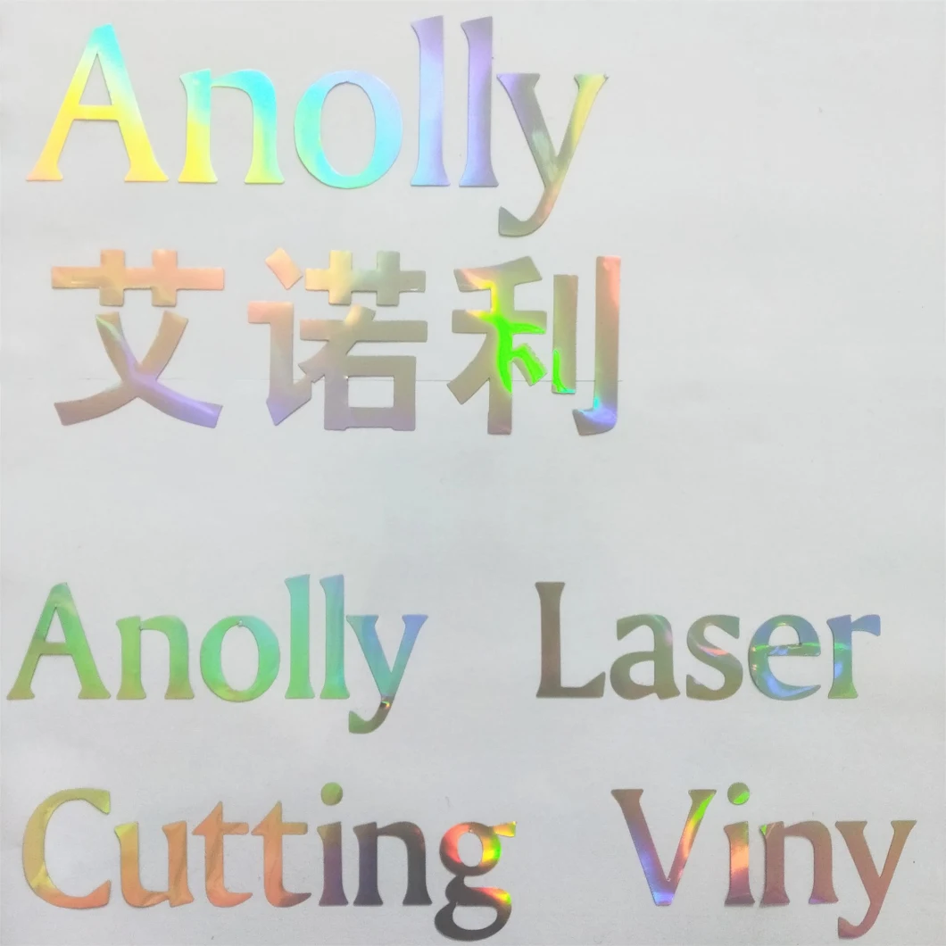 Anolly New Product Holorgraphic Laser Cutting Vinyl PVC Film Sticker