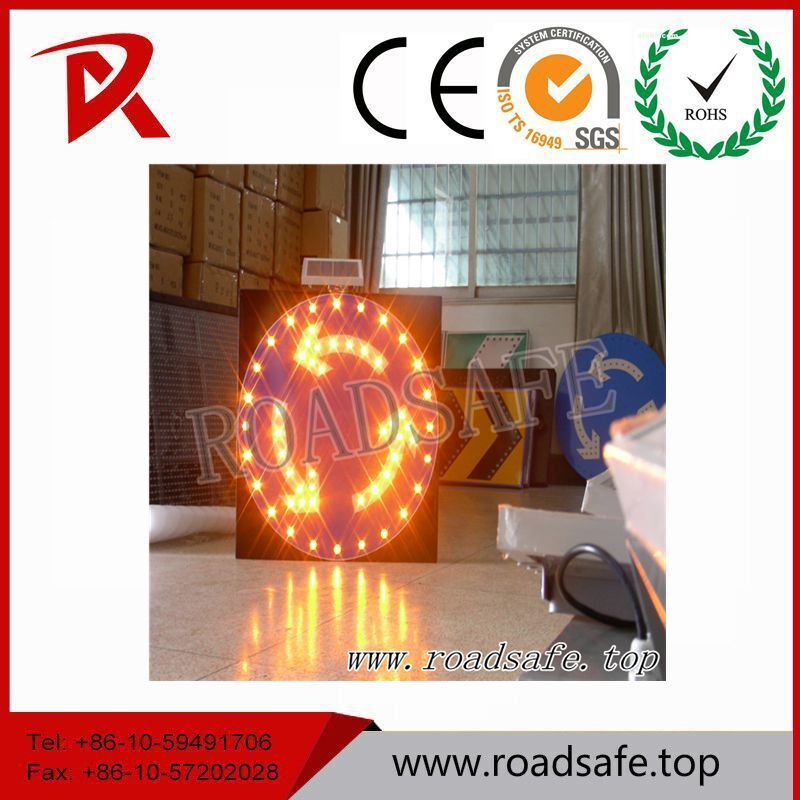 Aluminum Reflective Speed Limited Warning Traffic Sign Symbols LED Traffic Sign