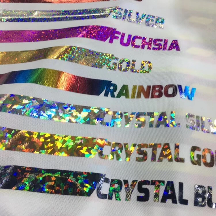 Hologram Iron on Rainbow Reflective Sticker Holographic Stripe Heat Transfer Vinyl for Garment