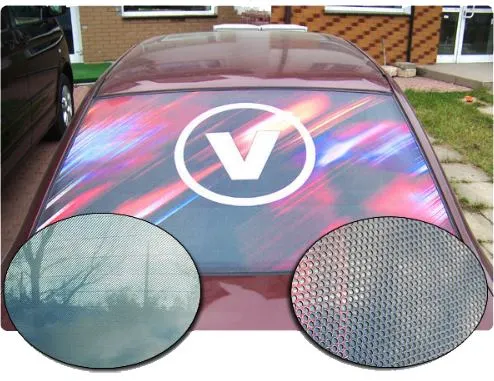 Microperforated Vinyl One Way Vision Sticker Roll on Window
