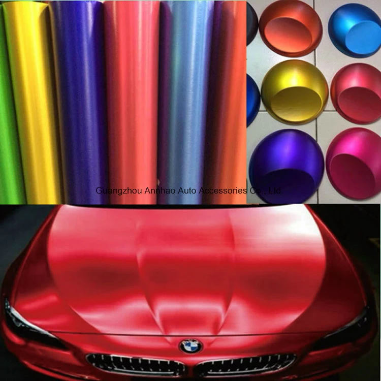 Brushed Matte Chrome Car Wrap Vinyl Foil with Air Ducts