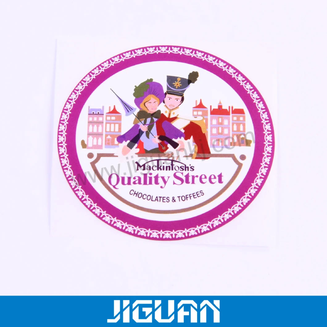 Custom Self Adhesive Sticker Printing Round Circular Food Label Sticker