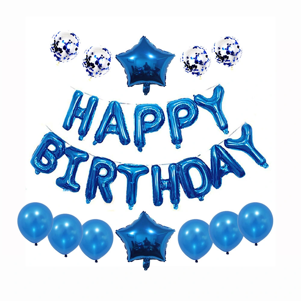 16 Inches Happy Birthday Letter Set Party Decoration Aluminum Film Balloon for Birthday Party Decoration