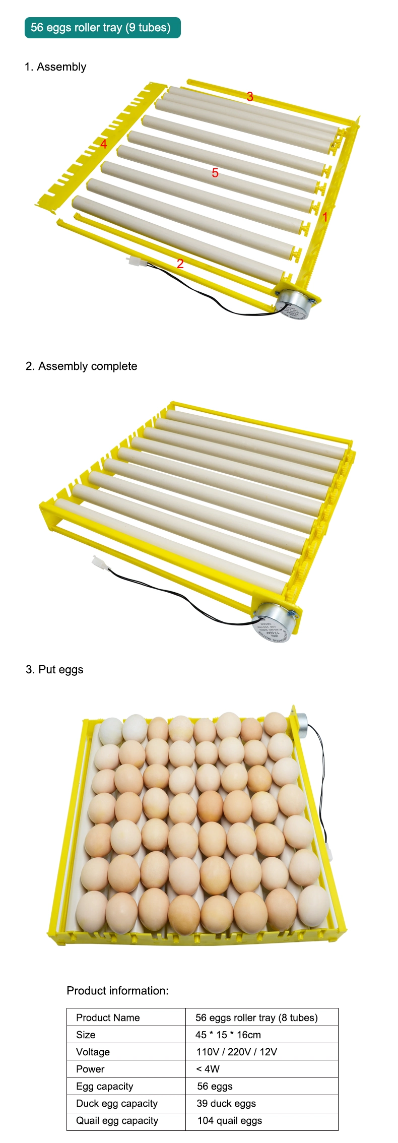 Ht Brand PVC Roll off Tube Design Egg Tray Roller