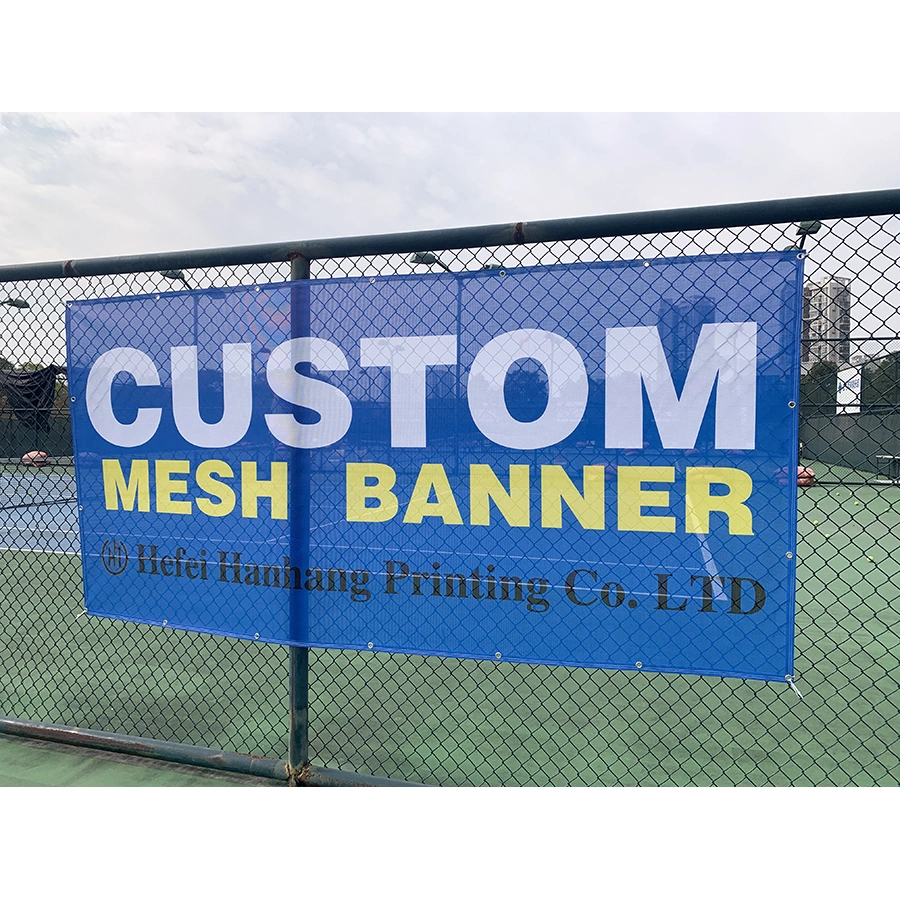 PVC Flex Banner Advertising Fence Mesh Banner Inkjet Printing Airtex Banner