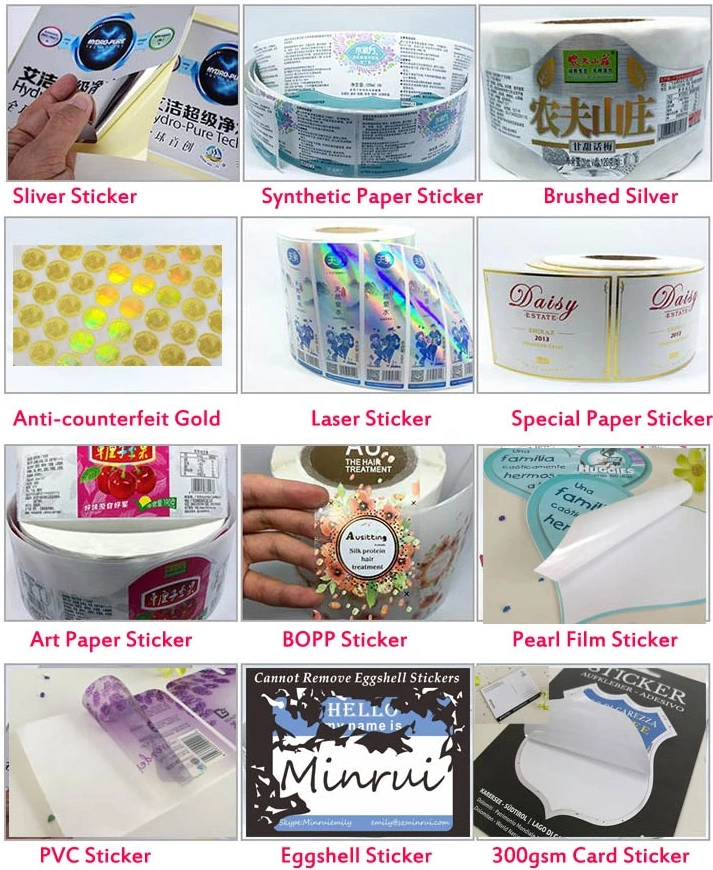 Wholesale Custom Printing Outdoor Usage Adhesive Vinyl Sticker Waterproof UV Resistant Die Cut PVC Sticker