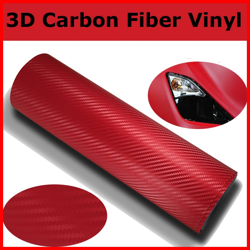Black Glossy 5D Carbon Fiber Car Wrap Vinyl Film