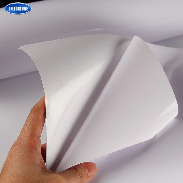 White PVC Self-Adhesive Vinyl with Removable Glue