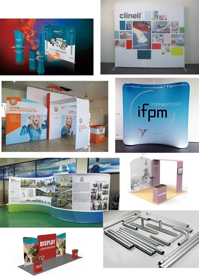 Custom Exhibition Event Tension Fabric Tradeshow Display Round/Circle Hanging Banner
