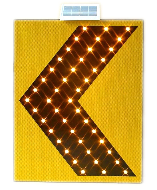 Aluminum Triangle LED Reflective Custom Warning Traffic Sign Symbols