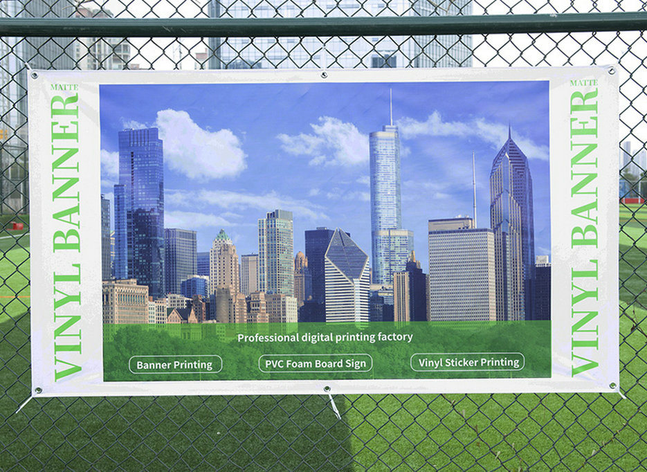 Advertising Inkjet Printing Vinyl Mesh Fence Banner