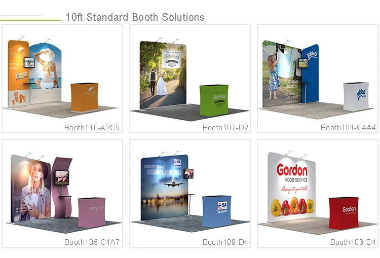 Tension Fabric Lightweight Aluminum Frame Trade Show Display Booth
