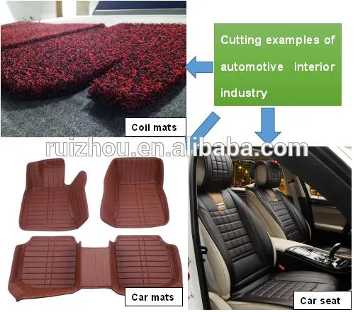 Plastic PVC Car Mat Making Line / PVC Coil Carpet Car Seat Cutting Machine
