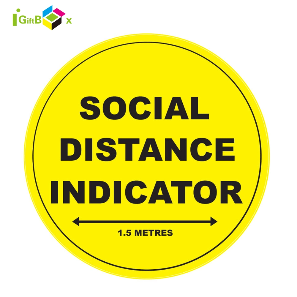 Paper Sticker Waterproof PVC Floor Sticker Social Distancing Floor Stickers Vinyl Floor Sticker
