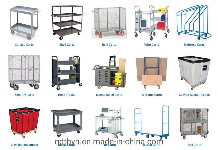 High Capacity Steel Service Cart with Writing Shelf/OEM Custom Made Is Also Workable