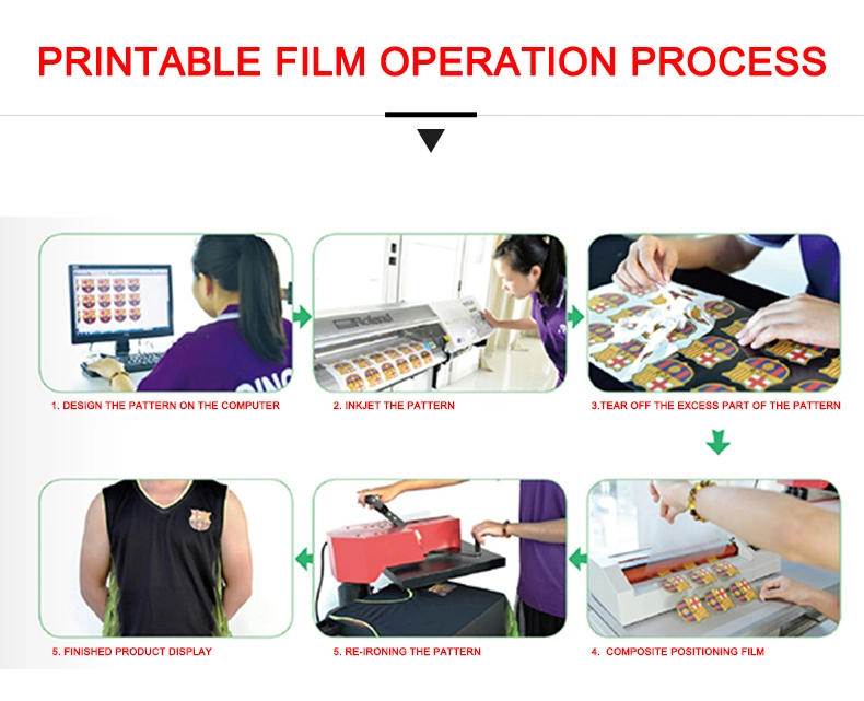 Custom Print Korea Quality Printable Eco Solvent Heat Transfer Vinyl Korea Heat Transfer Film