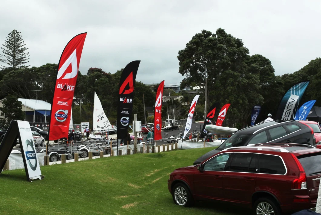 Beach Flag, Swooper Flags, Feather Banner with Ground Spike