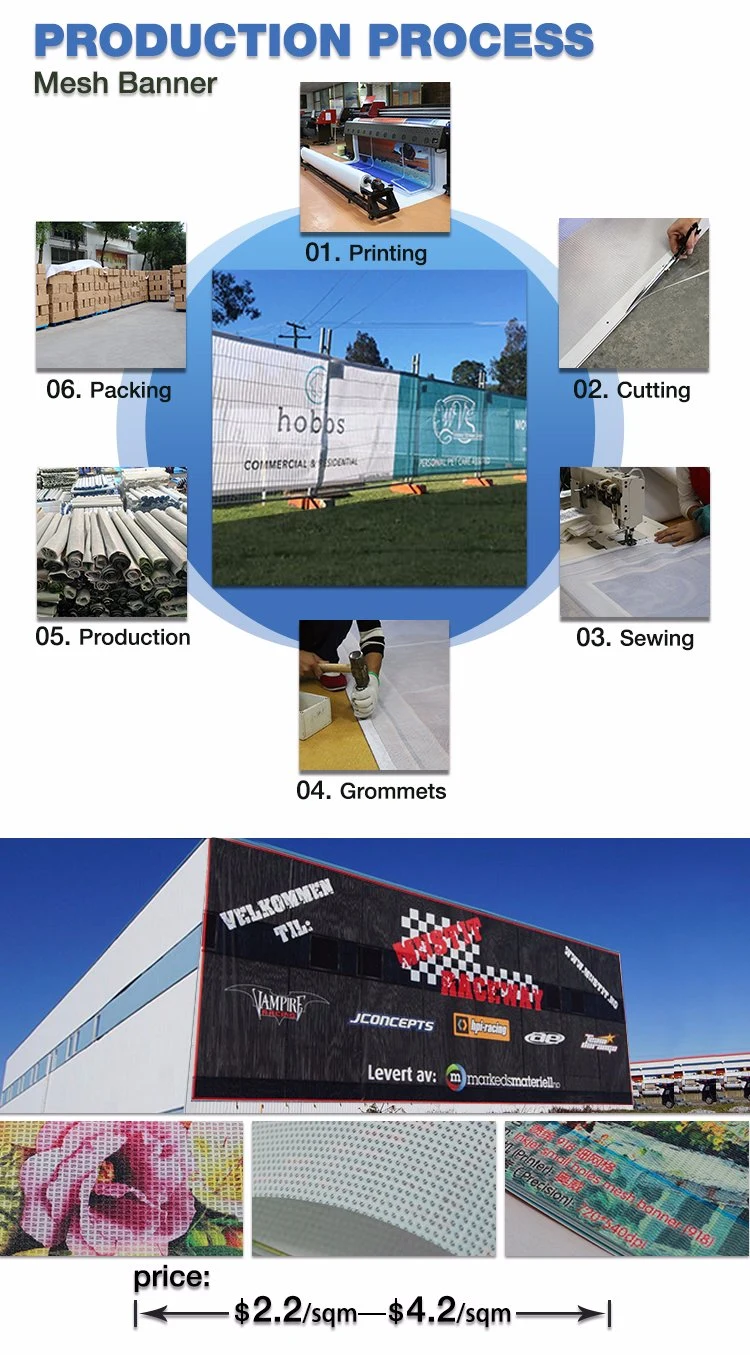 Vinyl Mesh Banner Screen Printing Mesh Fence Banner