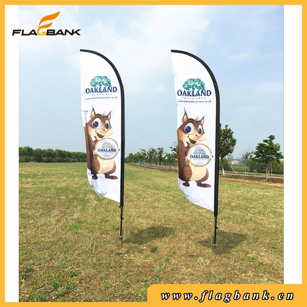 Exhibition Aluminium Double Side Printing Teardrop Banner/Flying Banner
