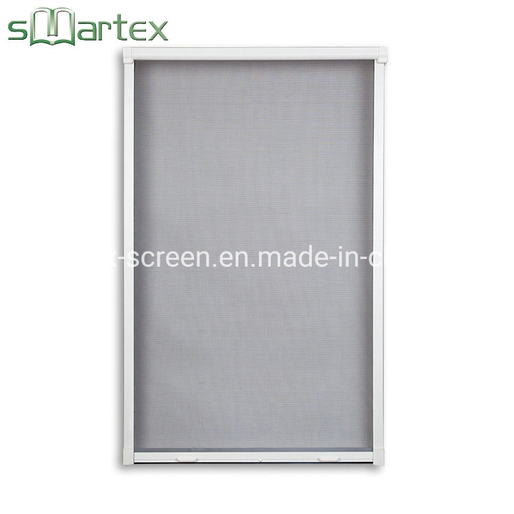 PVC Roll Down Retractable Insect Screen for Windows with Mosquito Net Installed