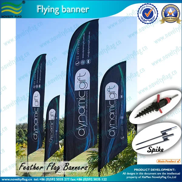 Advertising Hanging Banner Aluminum Pole Flying Banner