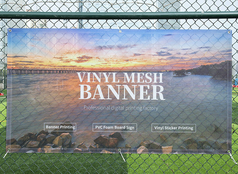 Advertising Inkjet Printing Vinyl Mesh Fence Banner