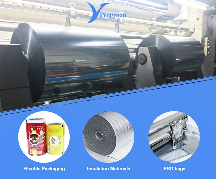 Refelctive 12 Micron BOPET Film Metallized Film Packaging Film for Foam, Bubble Insulation