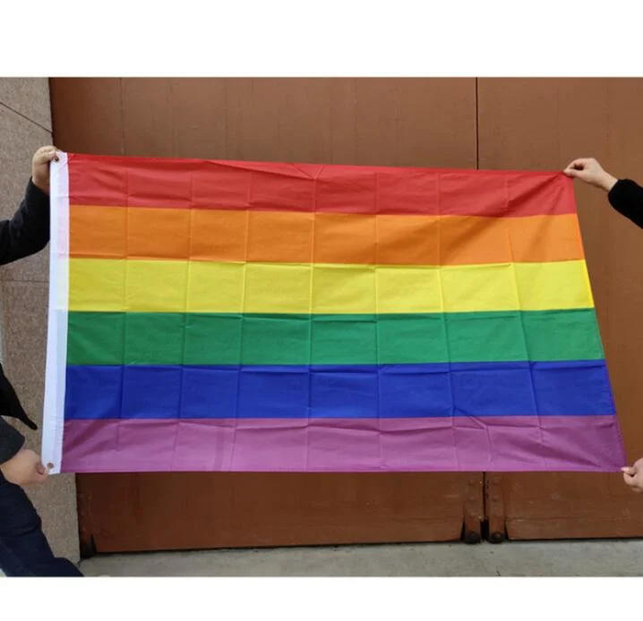 in Stock Cheaper Lesbian Party Hand Flag Peace Gay Hand Flag Bisexual Festival Hand Flag Banner