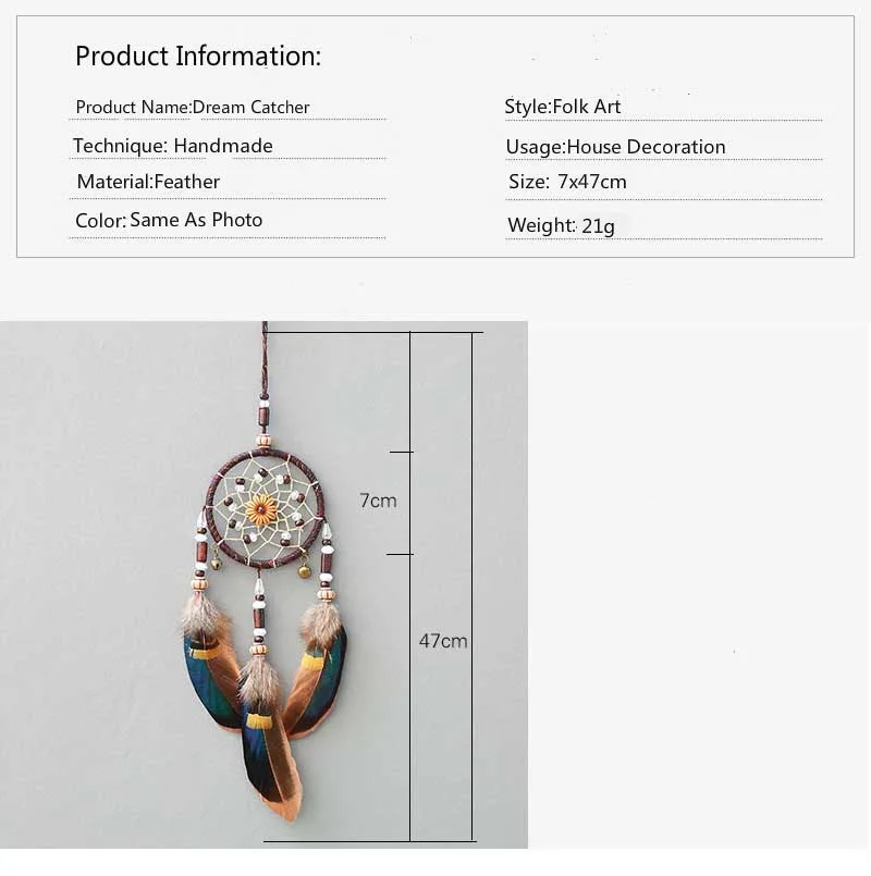 Car Pendant Handmade Dream Catcher Hanging Car Decoration Car Decoration Air Decoration Birthday Gift