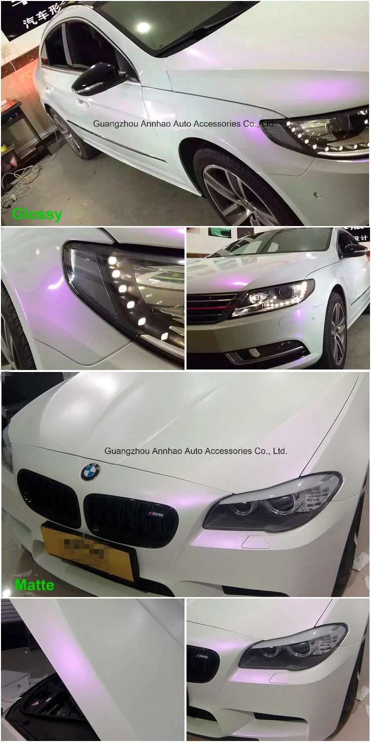 Vehicle Accessories White Iridescent Chameleon Car Wrap Vinyl Roll