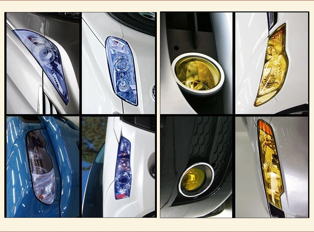 Self Adhesive Auto Car Headlight Car Wrap Film Decoration