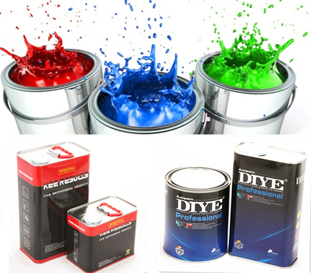 2K Auto Blue Silver Painting Car Refinish Coating Spray Paint Solid Color Chart Mixing System