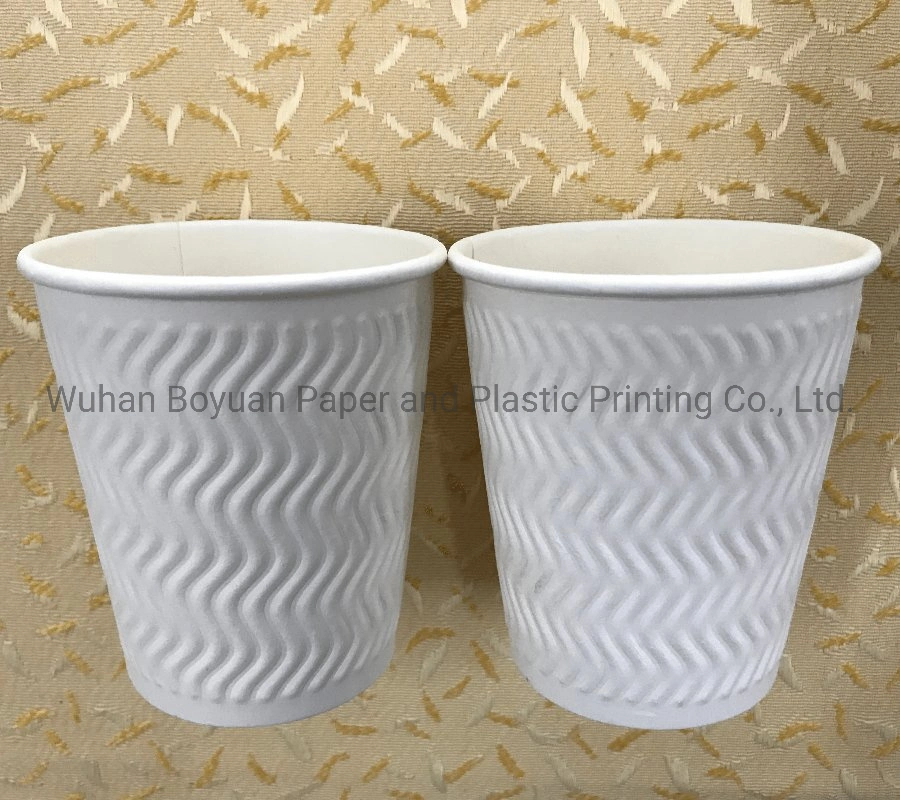 Biodegradable PLA Disposable Single Wall/ Double Wall/ Ripple Wall Paper Cup