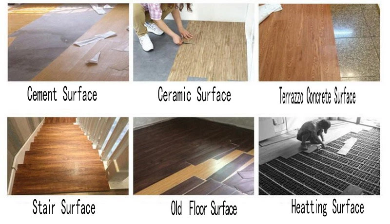 Wood Looking PVC Plank Flooring Self Adhesive Vinyl Flooring, PVC Vinyl Floor Tile