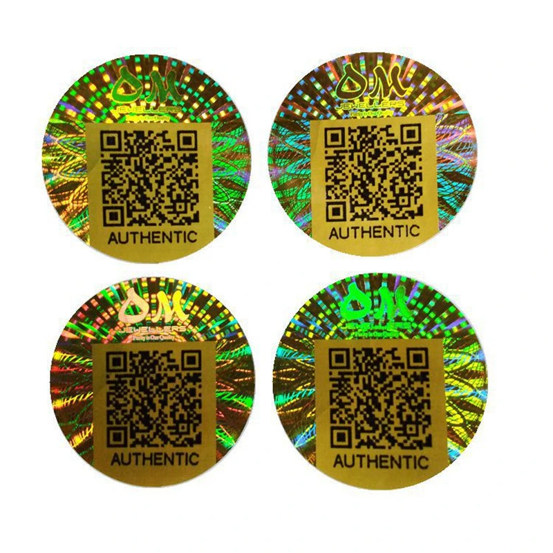 Custom Refelctive Round Circle Anti-Counterfeiting Security Hologram Sticker