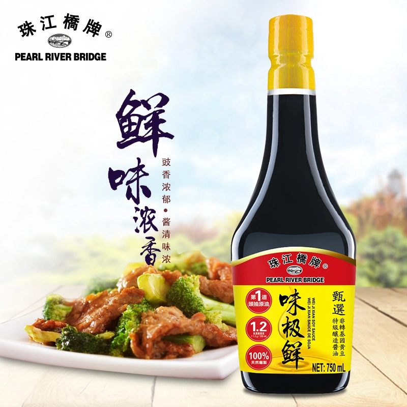 Pearl River Bridge Premium Delicious Soy Sauce 750ml Healthy and High Quality Food Additive