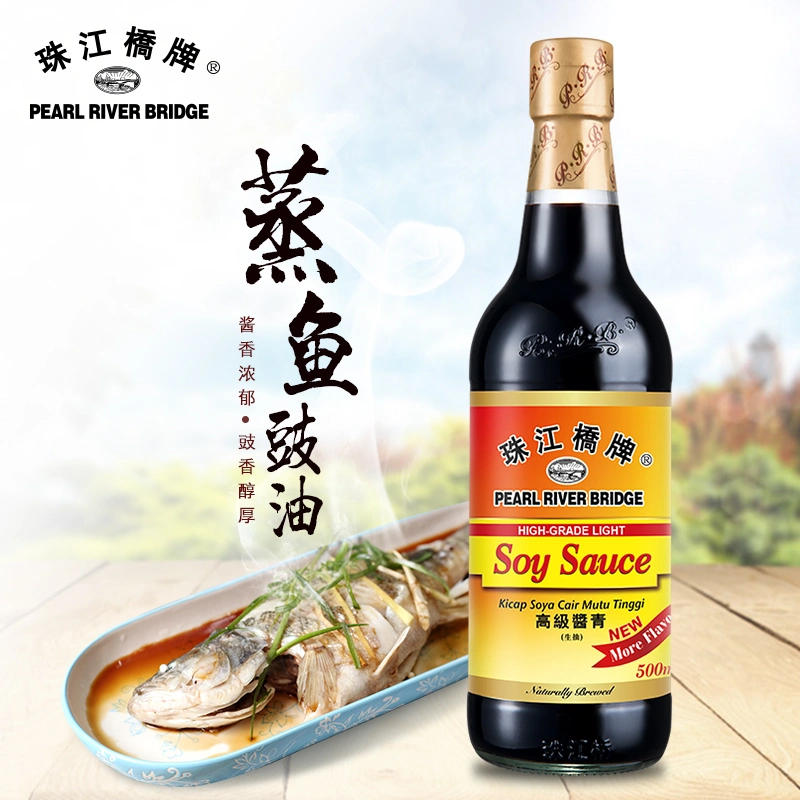 Pearl River Bridge High-Grade Light Soy Sauce 500ml Healthy and High Quality Food Additive