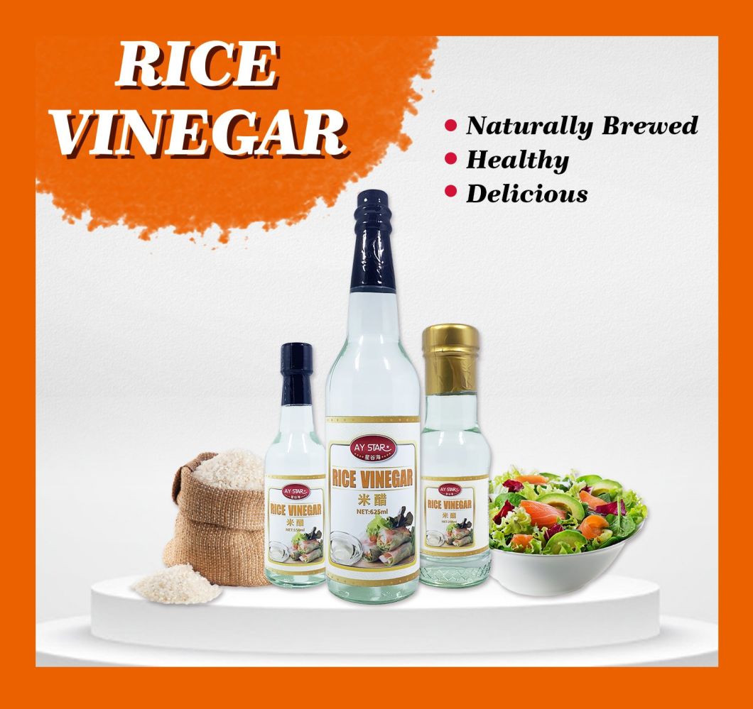 Vinegar in Glass Bottles OEM Chinese Naturally Brewed White Vinegar