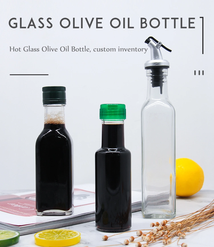 Factory Supply Big Volume 1000ml Clear Glass Bottle for Oil/Vinegar/Soy Sauce Package