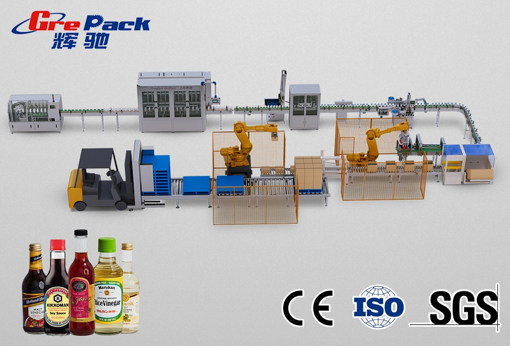 Automatic Seafood Soy Sauce Filling Capping Machine Filling Line
