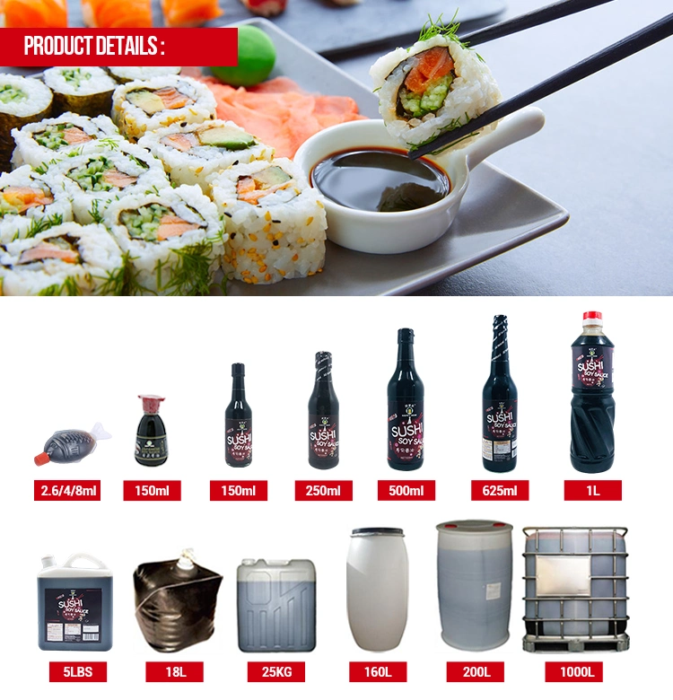 Halal Natural Chinese Wholesale Premium Brewed Sushi Soy Sauce