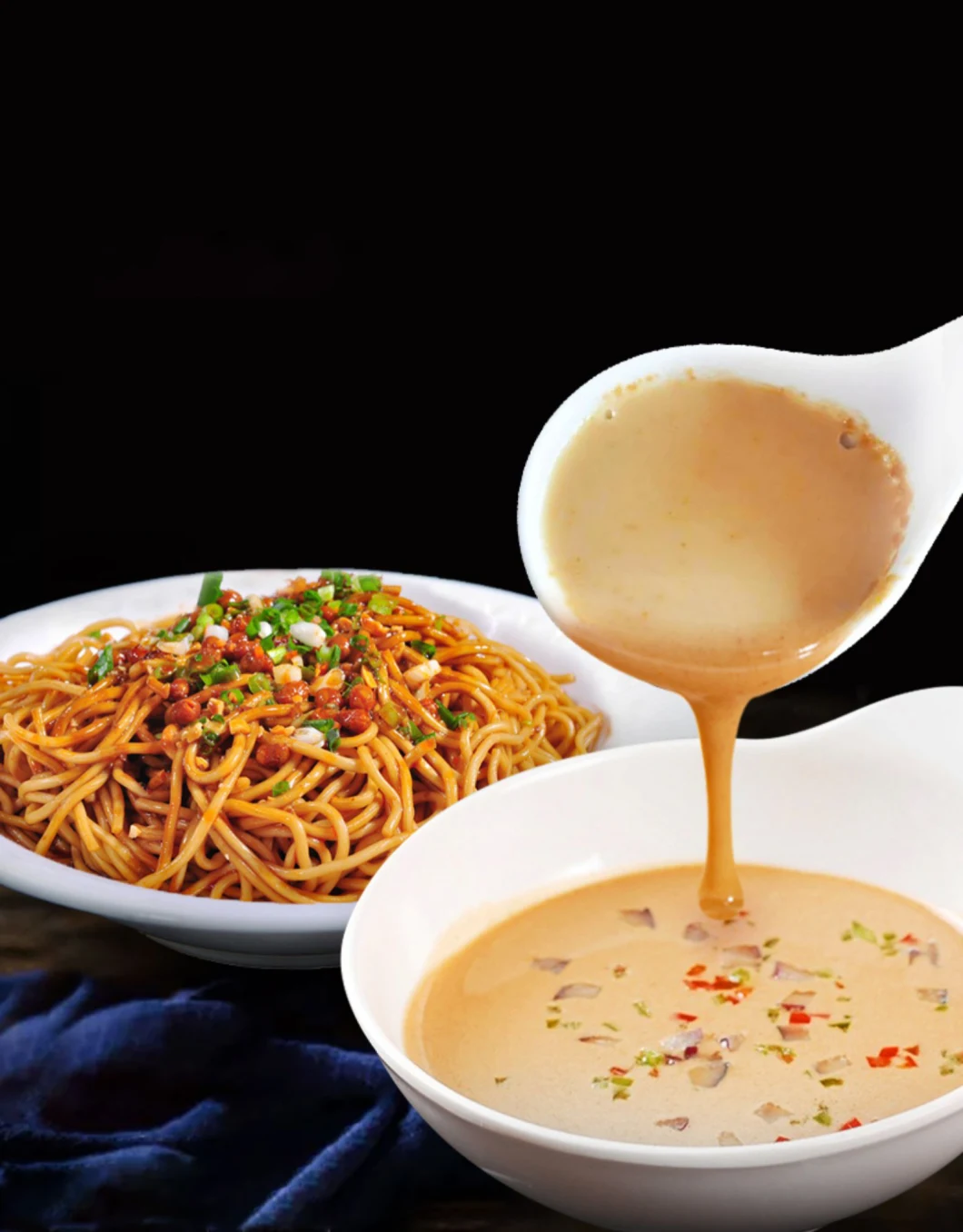 Factory Supply Wuhan Hot Noodles with Sesame Paste