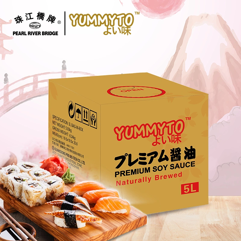 Japanese Soy Sauce 5L Yummyto Brand Brewed Shoyu Tamari Sauce for Japanese Food