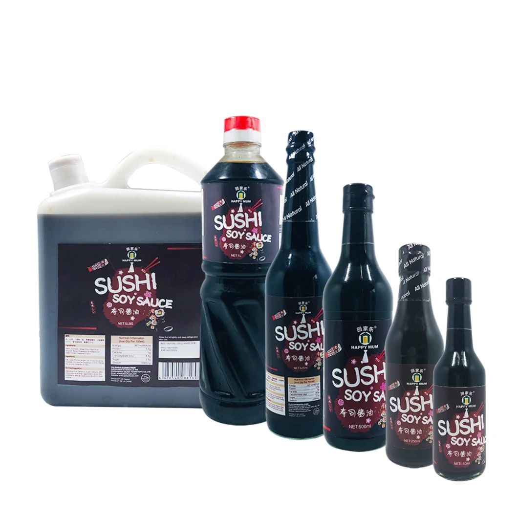 OEM Glass Bottle Halal Dipping Japanese Tasty Sushi Soy Sauce