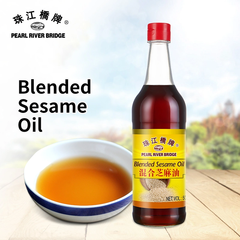 Blended Sesame Oil 60% & 50% 500ml Pearl River Bridge Brand Edible Plant Oil Cooking Oil
