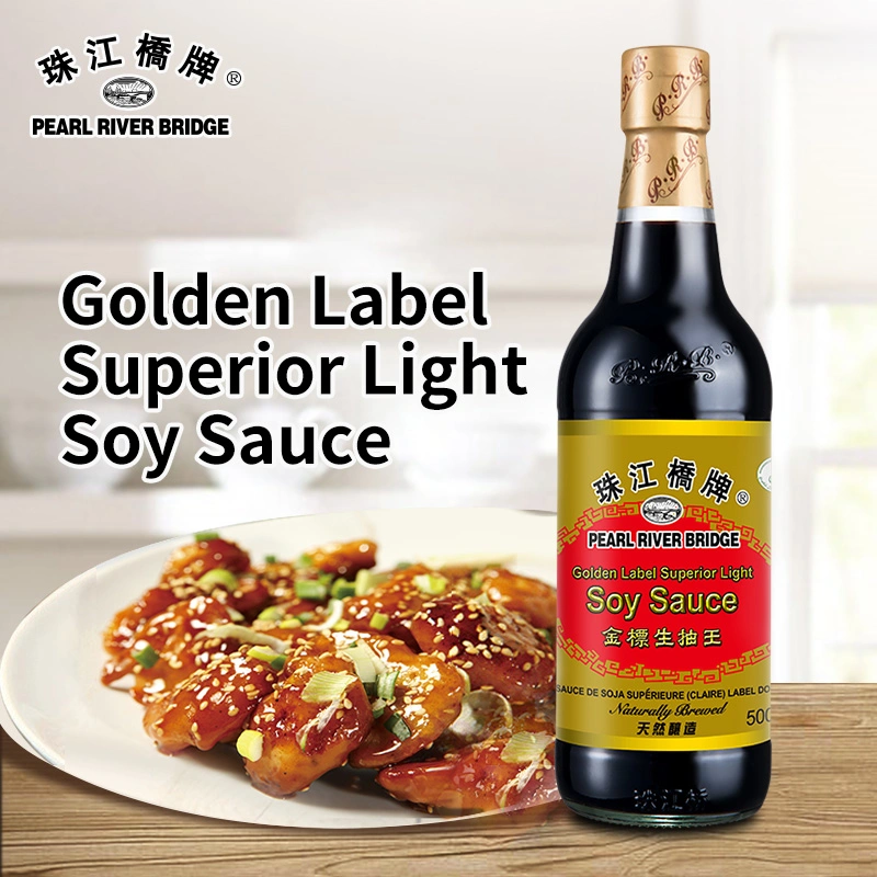 Golden Label Superior Light Soy Sauce 500ml Pearl River Bridge Brand Soya Sauce