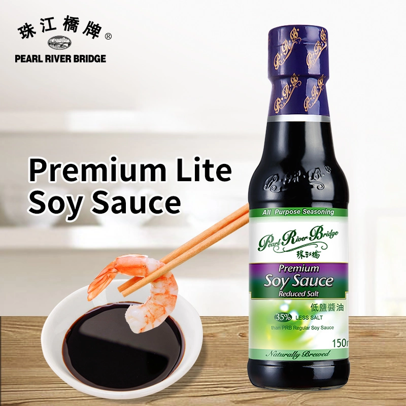 Premium Lite Soy Sauce Reduced Salt 150ml Pearl River Bridge Naturally Brewed Seasoning