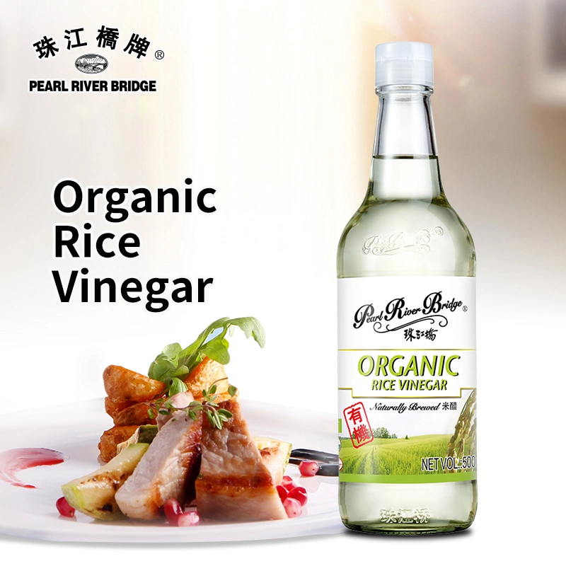 Organic Rice Vinegar 500ml Pearl River Bridge Brand Naturally Brewed Non-GMO Vinegar