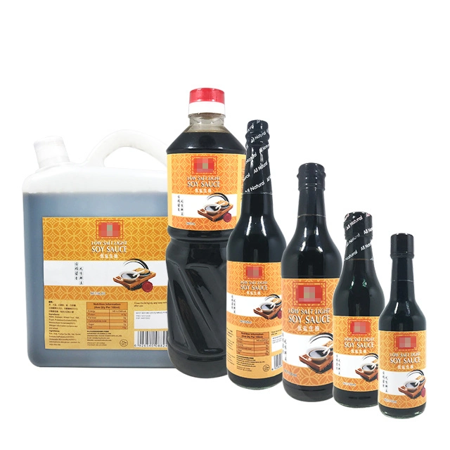 China Factory Zoro-Added Wholesale 500ml Light Soy Sauce Naturally Brewed Sauce