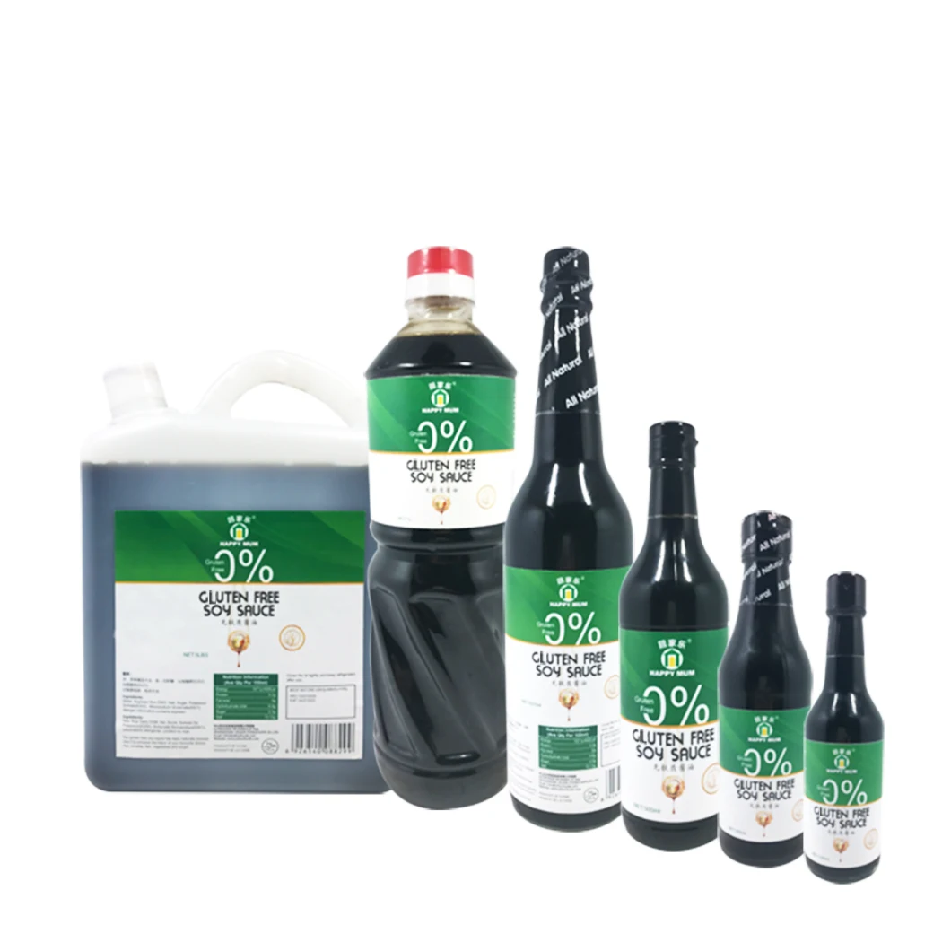 Superior Bulk Sale High Quality Naturally Fermented Gluten Free Soy Sauce 